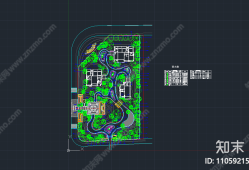 園林設計圖,禪意院子園林設計圖