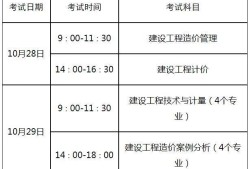 全國一級造價工程師考試時間,2021年全國一級造價工程師考試時間