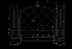 電視墻設計圖紙,電視墻設計圖紙圖片