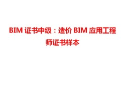 中級bim應(yīng)用工程師找哪家的簡單介紹