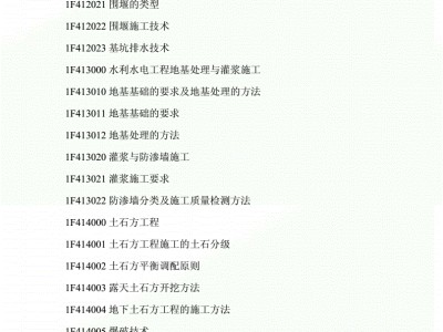 一級建造師考試題綱2021一建考試大綱