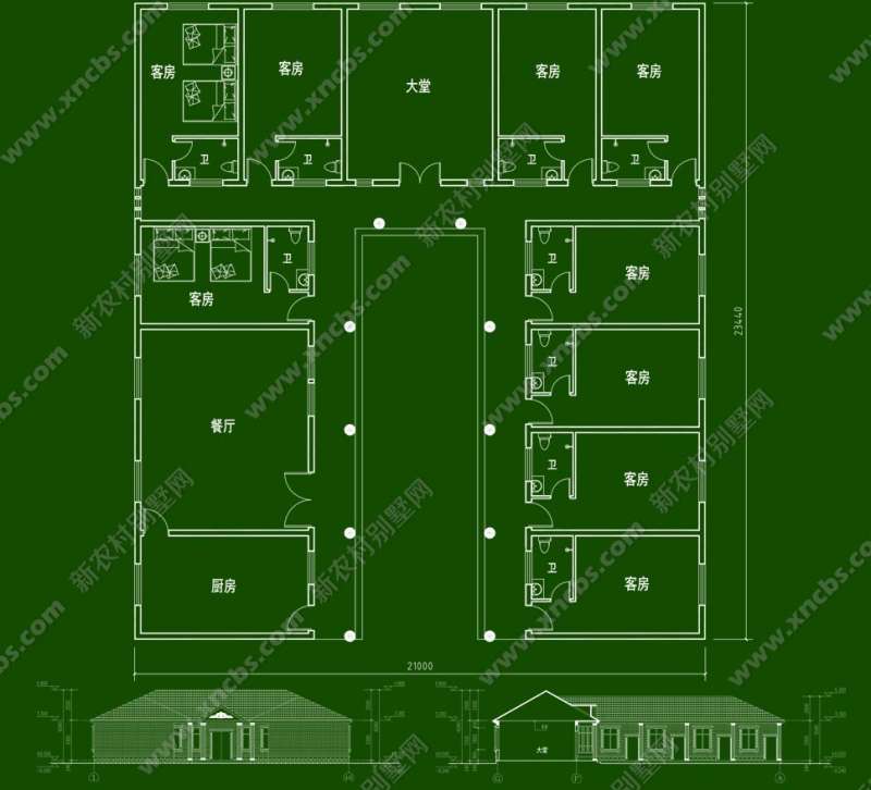 民居建筑設計效果圖,民居建筑設計圖  第1張