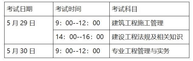 二級建造師的考試時間一級建造師考試時間及科目安排 第1張 二級建造師的考試時間一級建造師考試時間及科目安排 第1張