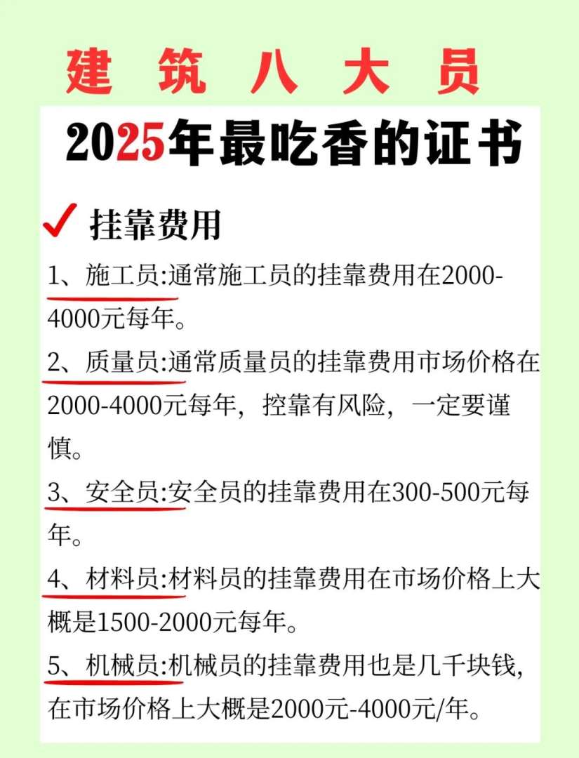 二級市政建造師證掛出去多少錢一年,二級市政建造師掛靠價格表 第2張 二級市政建造師證掛出去多少錢一年,二級市政建造師掛靠價格表 第2張