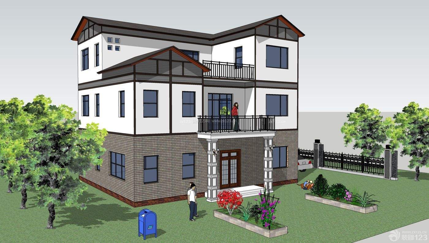 新農村房屋設計圖大全一層新中式新農村房屋設計 第2張 新農村房屋設計圖大全一層新中式新農村房屋設計 第2張